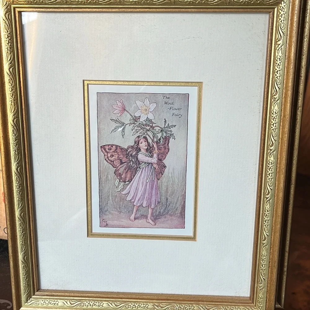 🧚9x11 1/4 Fairy matted framed art - Picture 2 of 7